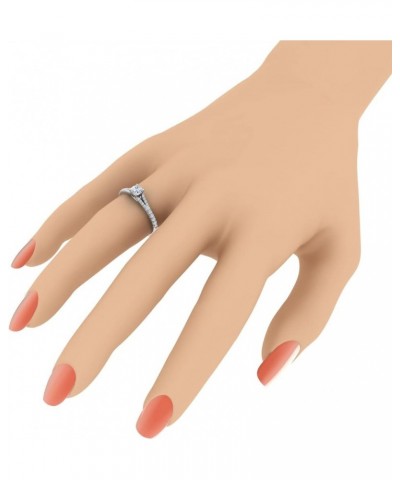 0.45 Carat Prong Set Solitaire Diamond Engagement Ring Band in 14K Gold White Gold $120.45 Rings