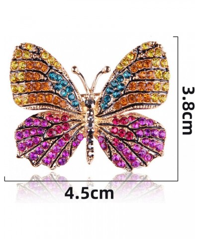 6 PCS Colorful Rhinestone Crystal Butterfly Brooch Pin Lapel Pin for Women (6 colors) $10.63 Brooches & Pins