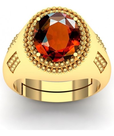 9.25 Carat Vintage Natural Red Garnet Gemstone Gold Plated Adjustable Ring For Women And Men $12.30 Rings