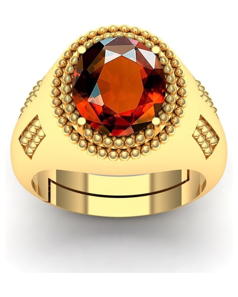 9.25 Carat Vintage Natural Red Garnet Gemstone Gold Plated Adjustable Ring For Women And Men $12.30 Rings