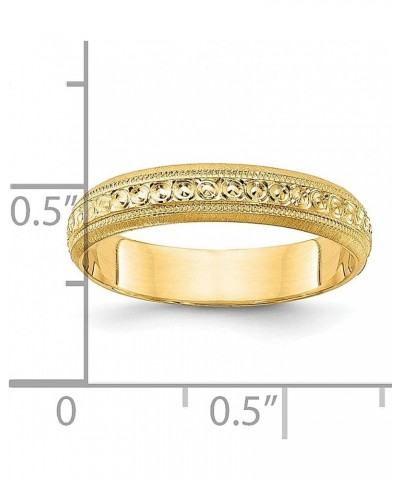 14k Yellow Gold 3mm Wedding Band Ring Size 6.5 Fancy Fine Jewelry For Women Gifts For Her $141.88 Bracelets