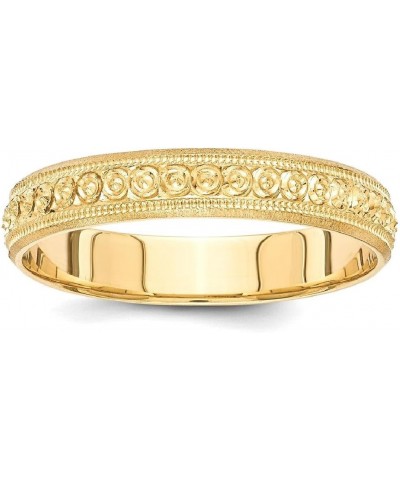 14k Yellow Gold 3mm Wedding Band Ring Size 6.5 Fancy Fine Jewelry For Women Gifts For Her $141.88 Bracelets