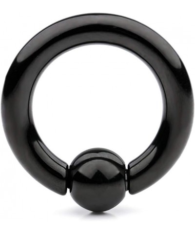 Black Plated 316L Surgical Steel Spring Action Captive Bead Ring CBR 2G 4G 6G 8G 0G 00G 8G Inner Dia.: 1/2" (12mm) $7.13 Body...