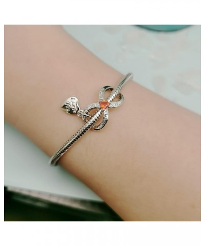 Key to My Heart Angel Wing Infinity Love Charm Clear Crystal Rose Gold Beaf for European Charm Bracelet Forever love $8.31 Br...