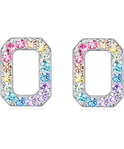 Girls Initial Letter Stud Earrings,Alphabet Number Earrings Gifts Jewelry for Women O $10.50 Earrings