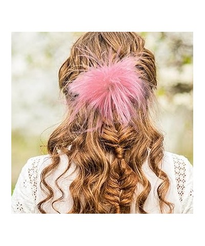 Ostrich Hair Clip,Feather Brooch Elegant Feather Hair Clip Pin Fashion Pin Brooch Scarf Clip Decoraton For Women Girls,Peach ...