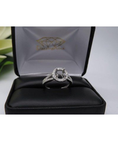 0.45 Carat (ctw) Round White Diamond Split Shank Semi Mount Engagement Ring for Her in 14K Gold 9 White Gold $244.75 Rings