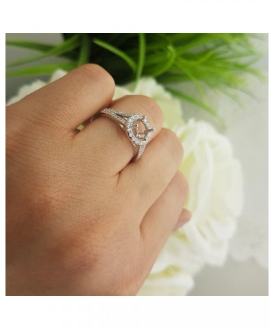 0.45 Carat (ctw) Round White Diamond Split Shank Semi Mount Engagement Ring for Her in 14K Gold 9 White Gold $244.75 Rings