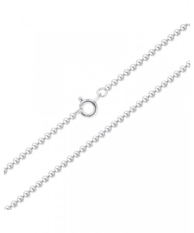 925 Sterling Silver Sturdy Ball Chain/Necklace - Spring Ring Clasp - Width: 2 mm - Length: 16," 18," 20," 22," 24" Inches 20 ...