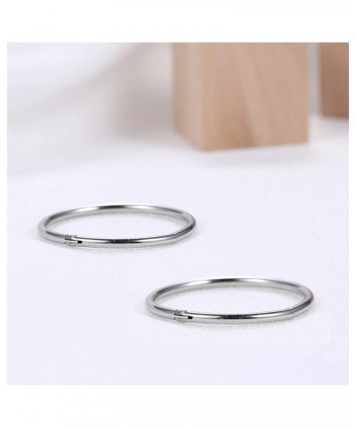 Hinged 20g 18g 16g Nose Rings Hoops 6mm 8mm 10mm 12mm 14mm 16mm Septum Ring Clicker Cartilage Helix Hoop Earrings Set 20g 10m...