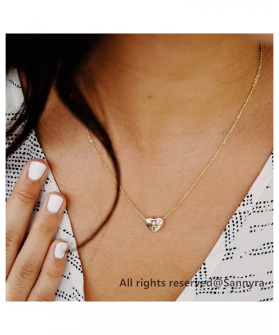 Initial Heart Necklaces for Women A to Z Alphabet Necklace 18K Gold Plated Heart Pendant Jewelry Christmas Gift Gold Plated X...