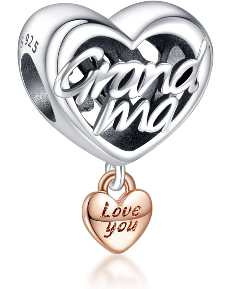 925 Sterling Silver Fmaily Love Series NO3 and Clips Charms for Bracelets and Necklaces Family Mom Dangle Pendants Beads Char...