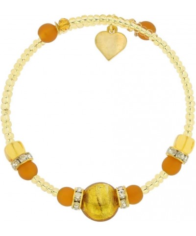 GlassOfVenice Carino Murano Glass Bracelet - Golden Brown $22.48 Bracelets