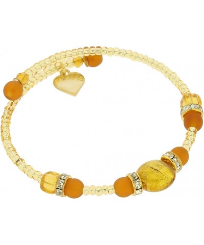 GlassOfVenice Carino Murano Glass Bracelet - Golden Brown $22.48 Bracelets