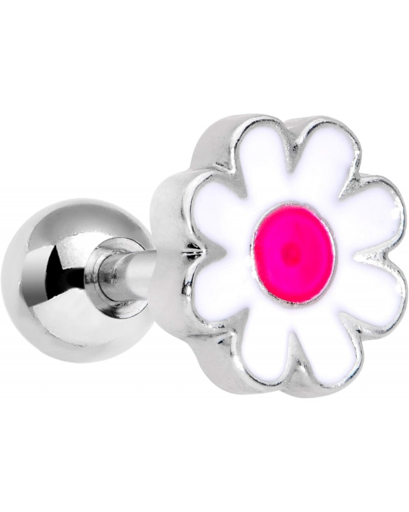 16G Womens Stainless Steel Pink White Spring Flower Cartilage Earring Tragus Jewelry 1/4 $10.59 Body Jewelry