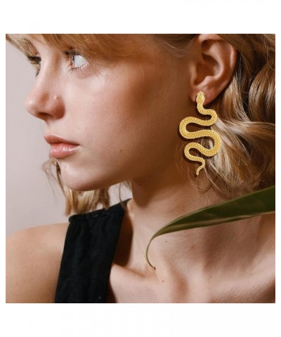 Snake Earrings for Women Silver Snake Earrings Dangle Gold Snake Drop Earrings Black Snake Earrings Snake Jewelry Serpent Ear...