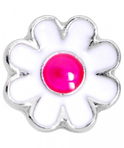 16G Womens Stainless Steel Pink White Spring Flower Cartilage Earring Tragus Jewelry 1/4 $10.59 Body Jewelry