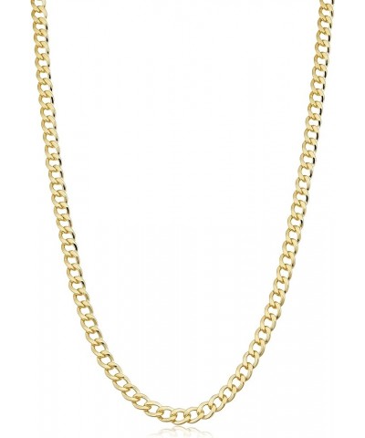 Solid 14k Yellow Gold Filled Miami Cuban Curb Chain Necklace for Men and Women (3.2 mm, 4 mm, 5 mm, 6 mm, 7.4 mm or 9 mm) 36 ...