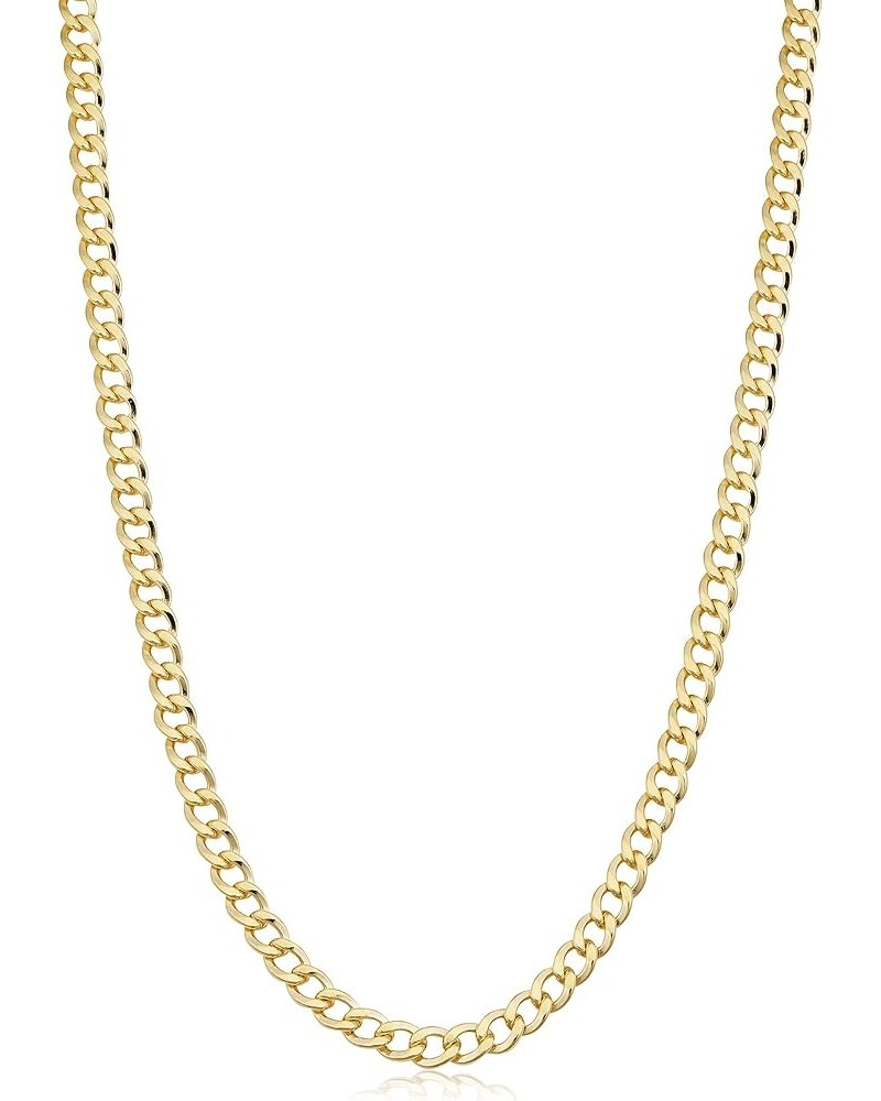 Solid 14k Yellow Gold Filled Miami Cuban Curb Chain Necklace for Men and Women (3.2 mm, 4 mm, 5 mm, 6 mm, 7.4 mm or 9 mm) 36 ...