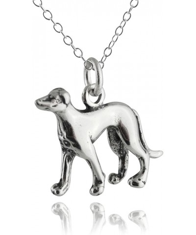 Sterling Silver 3D Dog Breed Necklaces 3D GREYHOUND $14.00 Necklaces