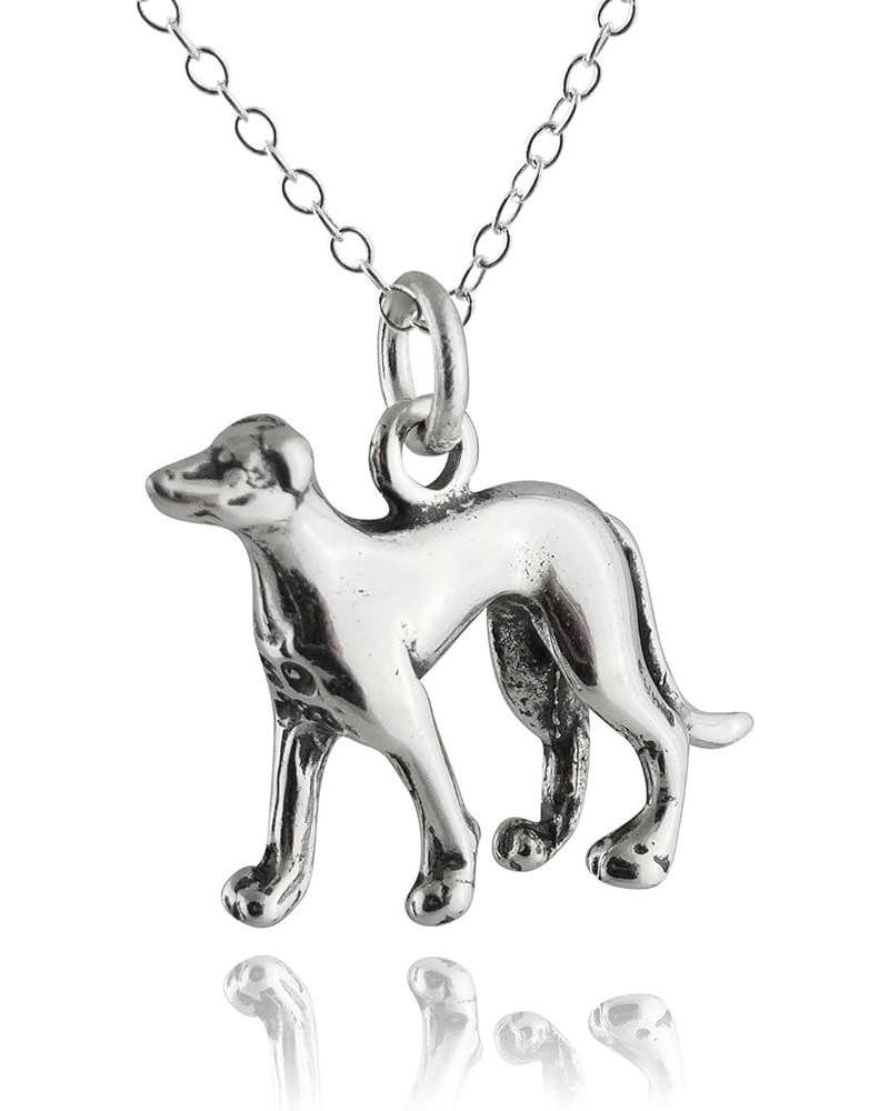 Sterling Silver 3D Dog Breed Necklaces 3D GREYHOUND $14.00 Necklaces