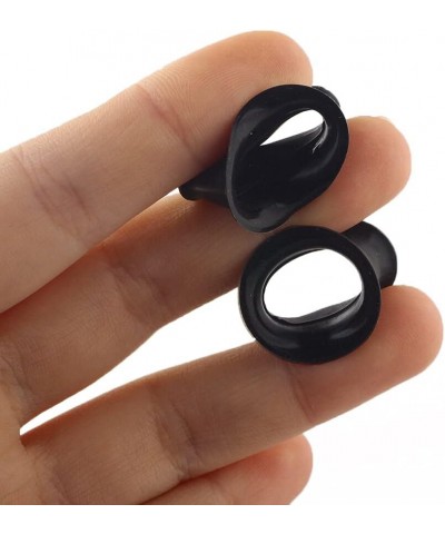 Pair 4g (5MM) PURPLE SILICONE EYELET TUNNELS Double Flare Gauges Thin Soft Flexible Flesh Plugs (2pcs) $5.79 Body Jewelry