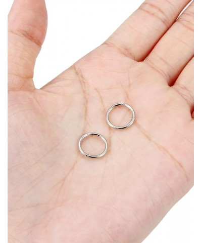 Nose Rings Hoops Surgical steel 18G 16G Septum Jewelry Hoop Earrings lip Rings,Clicker Nose Hoop Rings 6mm 8mm 10mm 12mm 14mm...