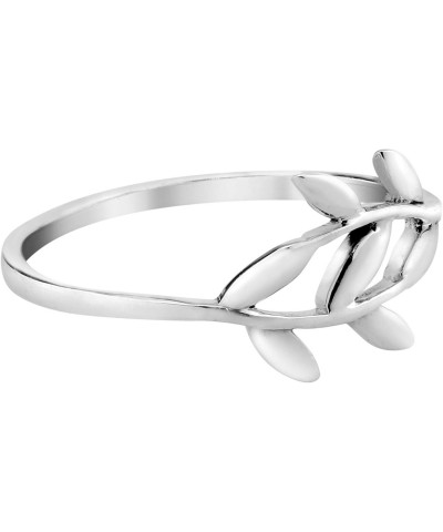 Beautiful Olive Branch .925 Sterling Silver Wrap Around Ring $11.32 Rings