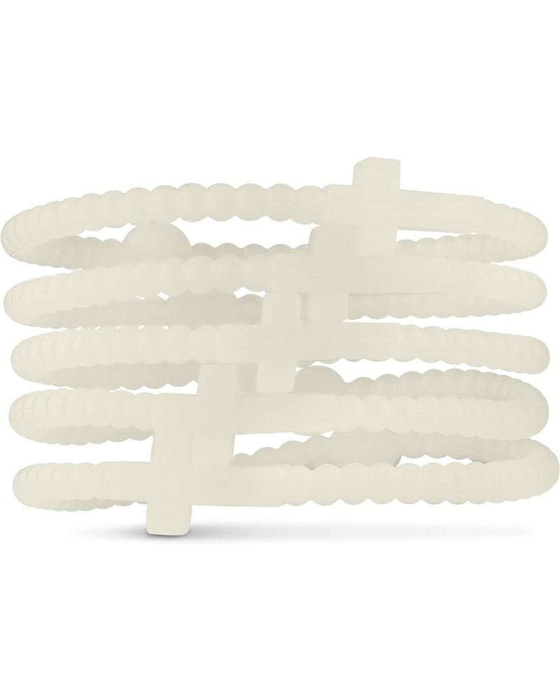 Jesus Bracelets - Cross Silicone Bracelet Glow Medium $14.40 Bracelets