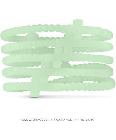 Jesus Bracelets - Cross Silicone Bracelet Glow Medium $14.40 Bracelets