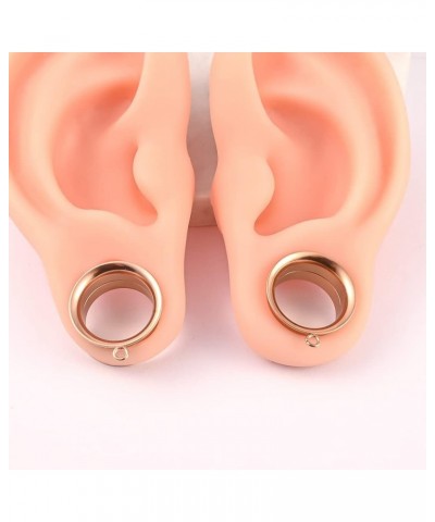 4PCS 6mm-30mm Fashion Ear Piercing Tunnels DIY Ear Gauges 316 Stainless Steel Hypoallergenic Earrings Plugs for Ears Expander...