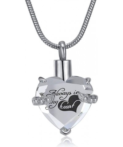 Heart Urn Necklace for Ashes Stainless Steel Cremation Jewelry for Ashes Keepsake Necklaces … Z-Clear $10.99 Necklaces