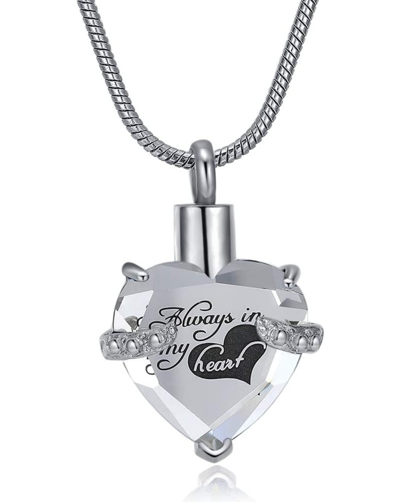 Heart Urn Necklace for Ashes Stainless Steel Cremation Jewelry for Ashes Keepsake Necklaces … Z-Clear $10.99 Necklaces