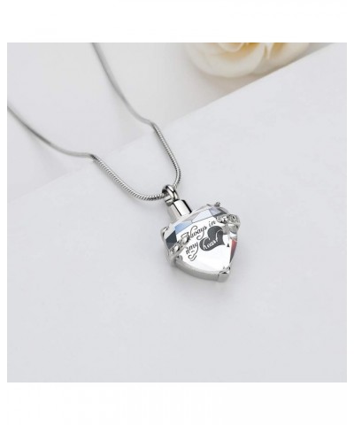 Heart Urn Necklace for Ashes Stainless Steel Cremation Jewelry for Ashes Keepsake Necklaces … Z-Clear $10.99 Necklaces