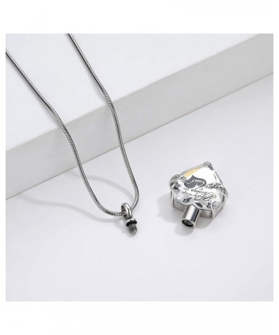 Heart Urn Necklace for Ashes Stainless Steel Cremation Jewelry for Ashes Keepsake Necklaces … Z-Clear $10.99 Necklaces