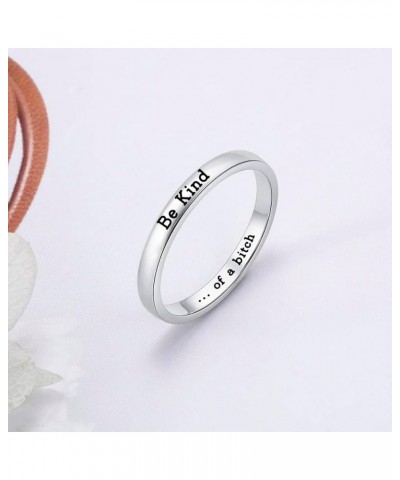 Rings for Women Engraved Ring Inspirational Motivational Be Kind Funny Gift Gold Color 8 $14.08 Rings