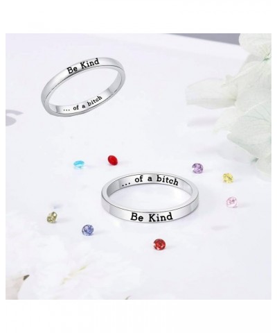 Rings for Women Engraved Ring Inspirational Motivational Be Kind Funny Gift Gold Color 8 $14.08 Rings