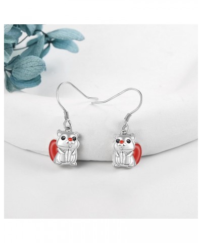 Animal Gifts Earrings 925 Sterling Silver Hedgehogs/Duck/Red Panda/Skunk/Crab/Greyhounds Earrings Jewelry for Women Girls Bea...