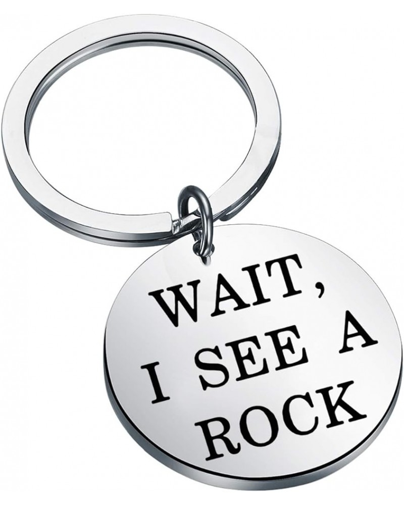 Geology Gift Geologist Jewelry Wait I See A Rock Keychain Geology Professor Gift Geology Student Gift Wait I See K $10.39 Bra...