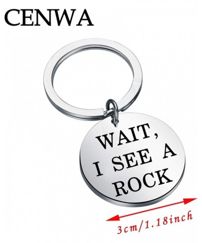 Geology Gift Geologist Jewelry Wait I See A Rock Keychain Geology Professor Gift Geology Student Gift Wait I See K $10.39 Bra...