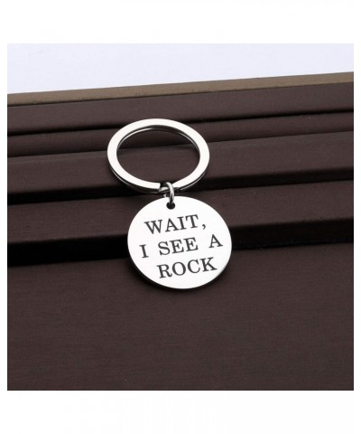 Geology Gift Geologist Jewelry Wait I See A Rock Keychain Geology Professor Gift Geology Student Gift Wait I See K $10.39 Bra...