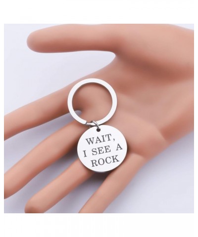 Geology Gift Geologist Jewelry Wait I See A Rock Keychain Geology Professor Gift Geology Student Gift Wait I See K $10.39 Bra...