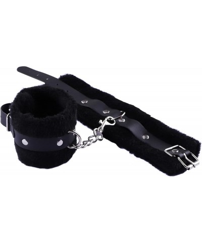 Fluffy Plush Handcuff Bracelet Soft Plush Fur Wrist Binding Cuff Bracelets with Detachable Leash Chain Cosplay Cuffs Prop Acc...