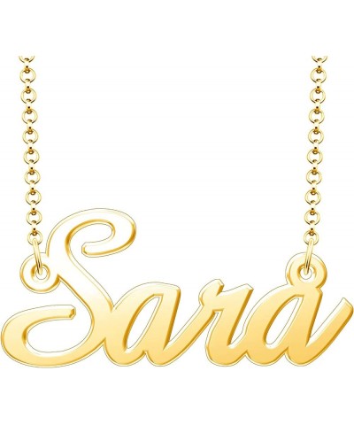 Name Necklace Personalized Gifts Customized Name Necklace Sara Gold $15.65 Necklaces