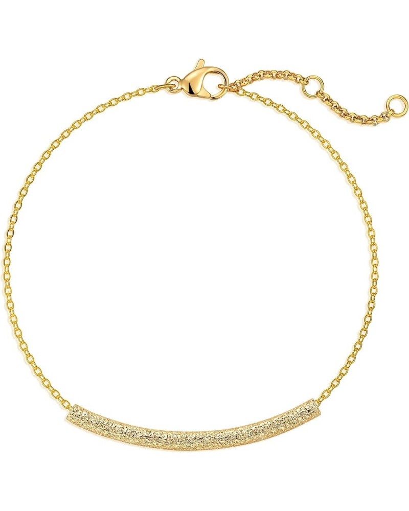 Anklet for Women Gold Chain 14K Gold Plated Dainty Boho Beach Summer Simple Foot Jewelry Ankle Bracelet for Girls Tube $8.15 ...