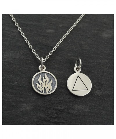 925 Sterling Silver Dainty Weather Pendant Necklaces FIRE ELEMENT $19.20 Necklaces