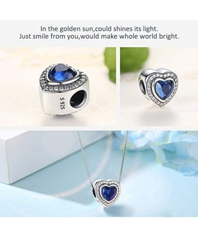 Bolenvi 925 Sterling Silver "HEART OF THE SEA TITANIC BLUE" Charms Beads Pendants For Charm Bracelets & Necklace - Best Gift ...