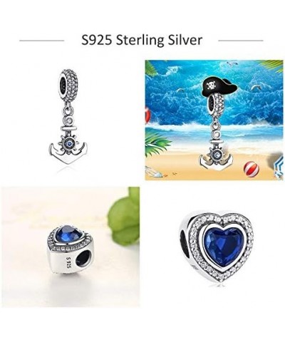 Bolenvi 925 Sterling Silver "HEART OF THE SEA TITANIC BLUE" Charms Beads Pendants For Charm Bracelets & Necklace - Best Gift ...