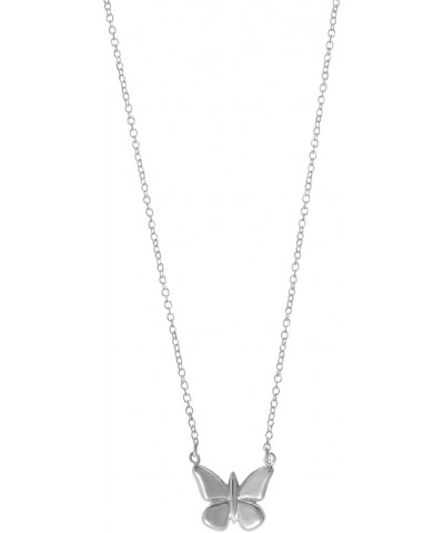 Jewelry Sterling Silver Butterfly Necklace, 18 Inches $18.62 Necklaces