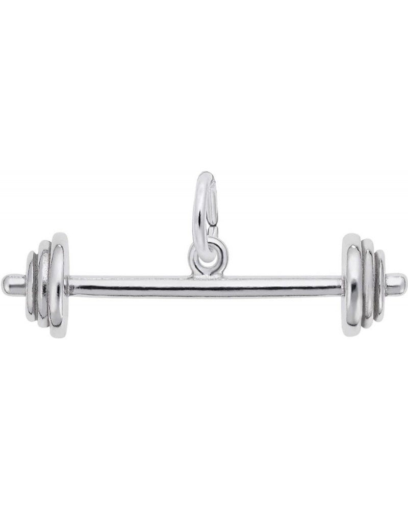 Rembrandt Barbell Charm 14K White Gold $18.96 Bracelets